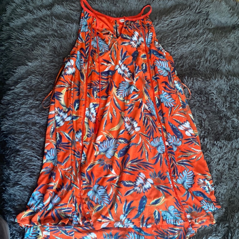 John Paul Richard size X-LARGE red/orange dress